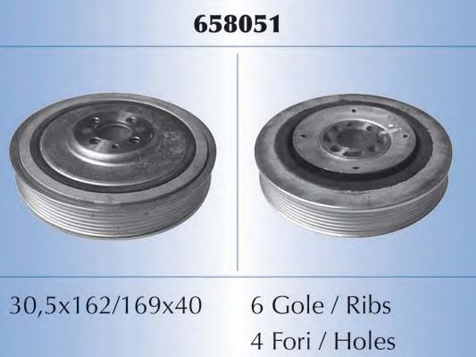 Шкив коленвала MALO 658051
