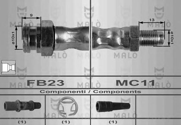 Тормозной шланг MALO 8410