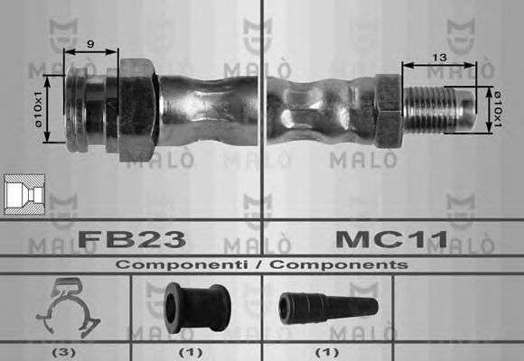 Гальмівний шланг MALÒ 8411