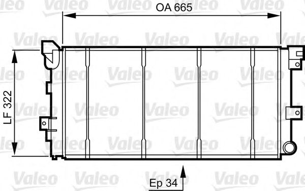 Радиатор, охлаждение двигателя VALEO 731531