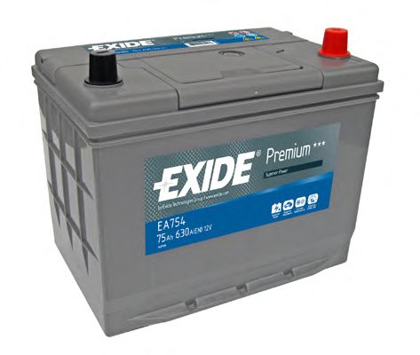 Стартерная аккумуляторная батарея EXIDE EA754 PREMIUM ***