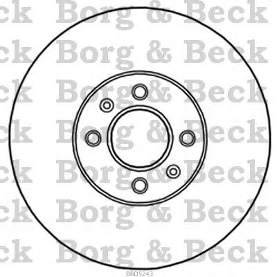 Тормозной диск BORG & BECK BBD5243