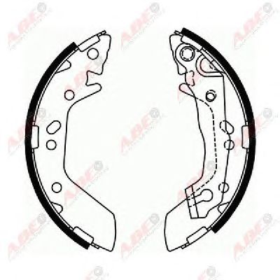 Тормозные колодки ABE C00515ABE