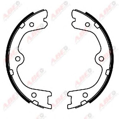 Тормозные колодки ручника ABE C01062ABE