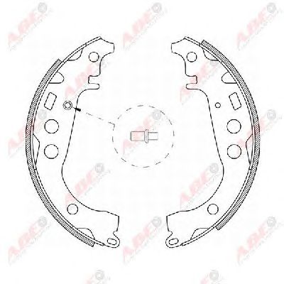 Тормозные колодки ABE C02059ABE