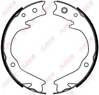 Тормозные колодки ручника ABE C07015ABE