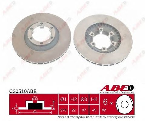 Гальмівний диск ABE C30510ABE