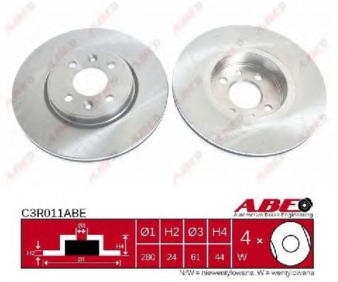 Тормозной диск ABE C3R011ABE