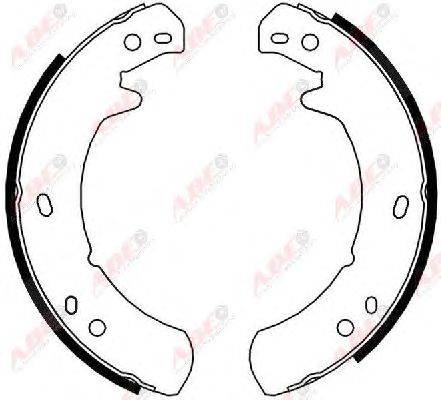 Тормозные колодки ручника ABE CRI003ABE
