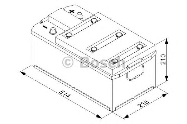 Стартерная аккумуляторная батарея BOSCH 0 092 T30 470 T3