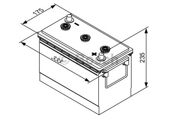 Стартерная аккумуляторная батарея BOSCH 0 092 T30 630 T3