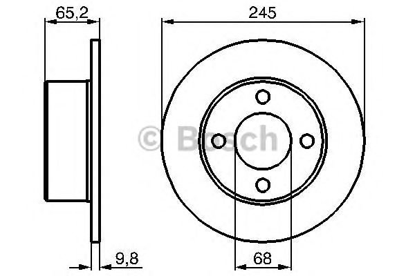 Тормозной диск BOSCH 0 986 478 073