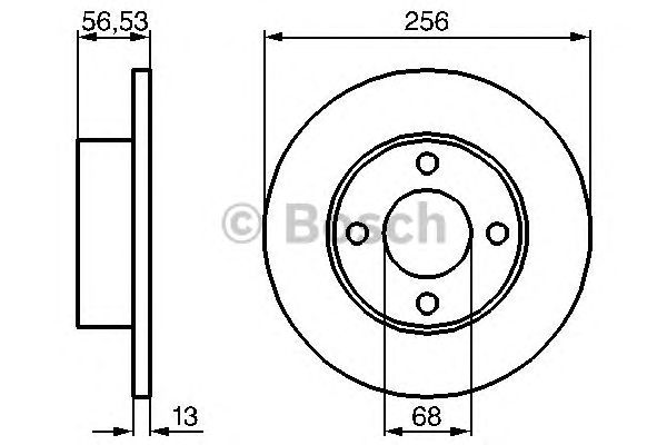 Тормозной диск BOSCH 0 986 478 130