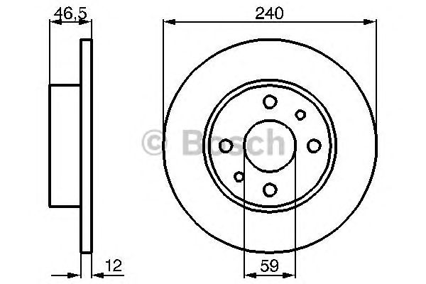Тормозной диск BOSCH 0 986 478 353
