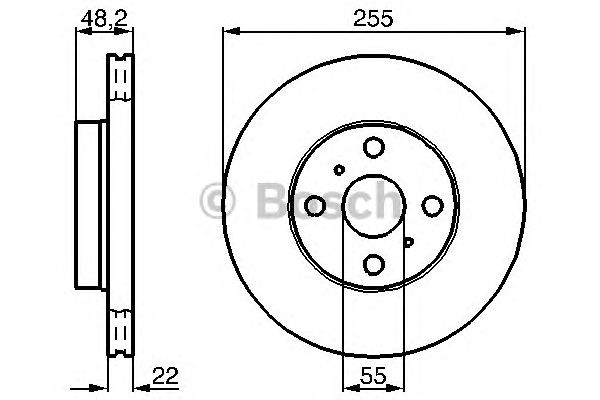 Тормозной диск BOSCH 0 986 478 578