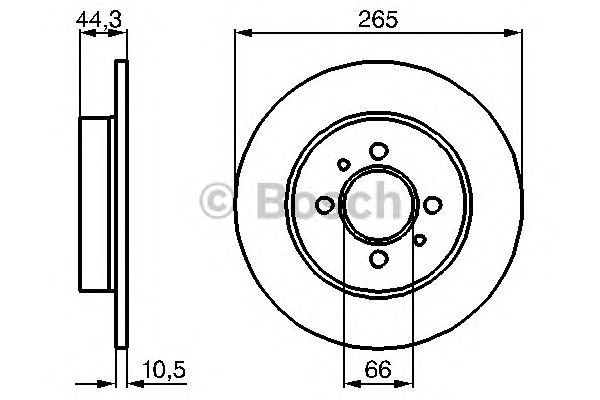 Тормозной диск BOSCH 0 986 478 611
