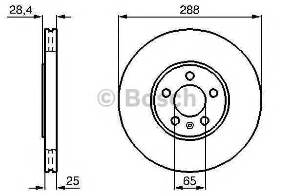 Тормозной диск BOSCH 0 986 478 619