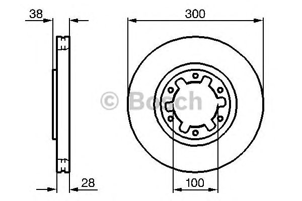 Тормозной диск BOSCH 0 986 479 031