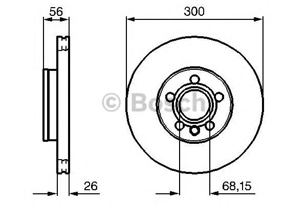 Тормозной диск BOSCH 0 986 479 037