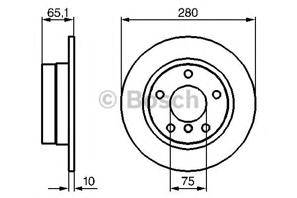 Тормозной диск BOSCH 0 986 479 217