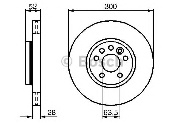 Тормозной диск BOSCH 0 986 479 261