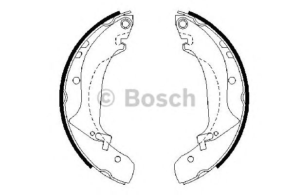 Гальмівні колодки BOSCH 0 986 487 642