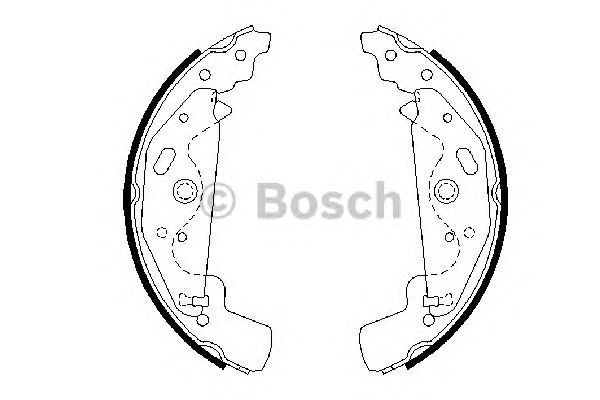 Тормозные колодки BOSCH 0 986 487 643