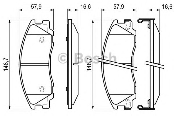 Тормозные колодки BOSCH 0 986 494 138