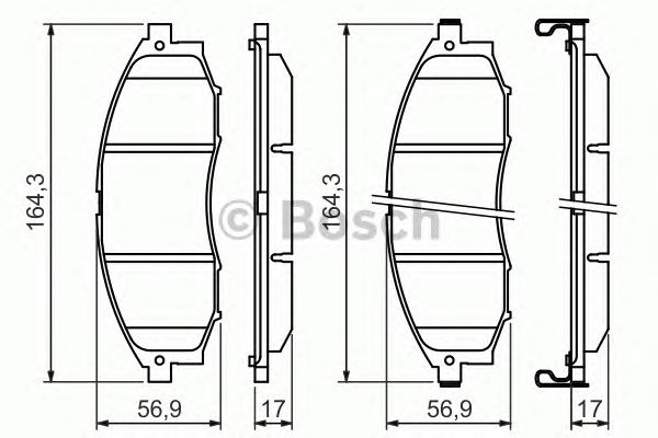 Тормозные колодки BOSCH 0 986 494 152