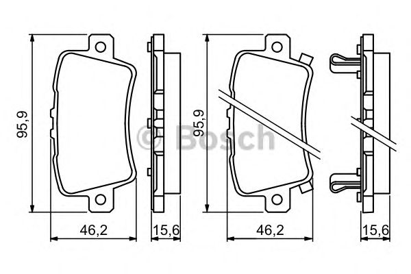 Тормозные колодки BOSCH 0 986 494 249