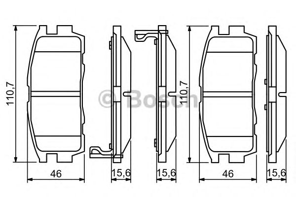 Тормозные колодки BOSCH 0 986 494 251