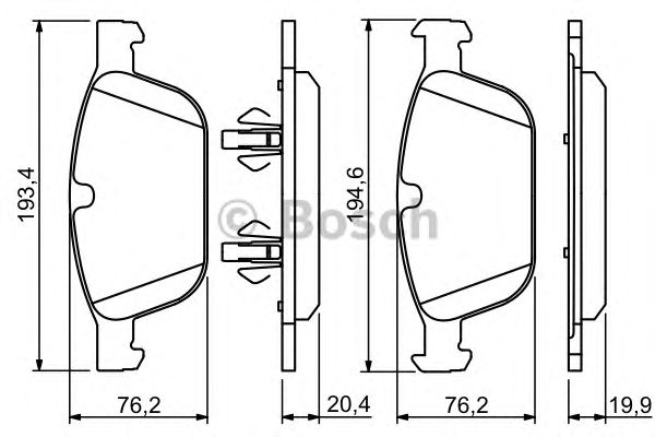 Тормозные колодки BOSCH 0 986 494 305