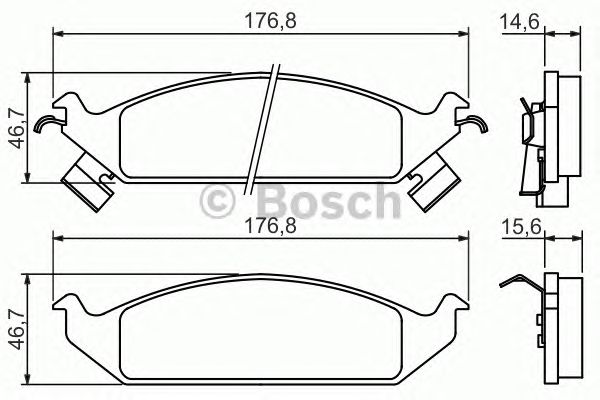 Тормозные колодки BOSCH 0 986 494 313