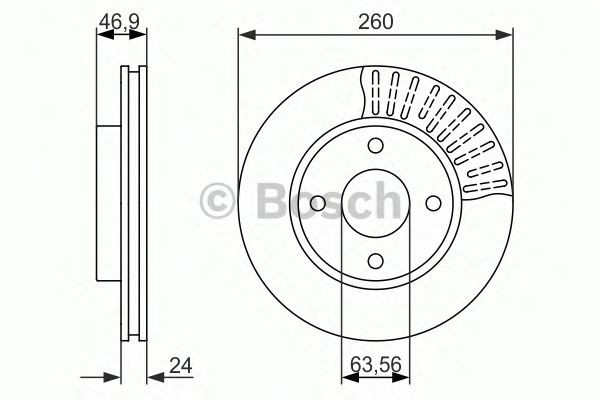 Тормозной диск BOSCH 0 986 479 837