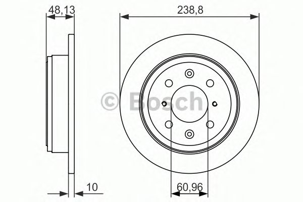 Тормозной диск BOSCH 0 986 479 860