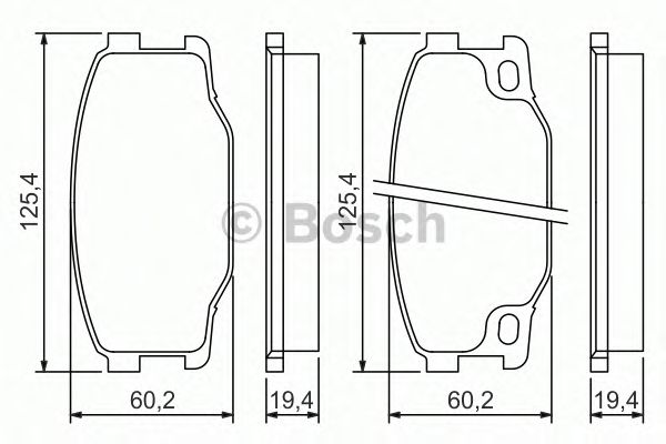 Тормозные колодки BOSCH 0 986 494 442