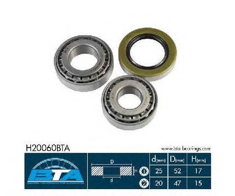 Підшипник маточини BTA H20060BTA