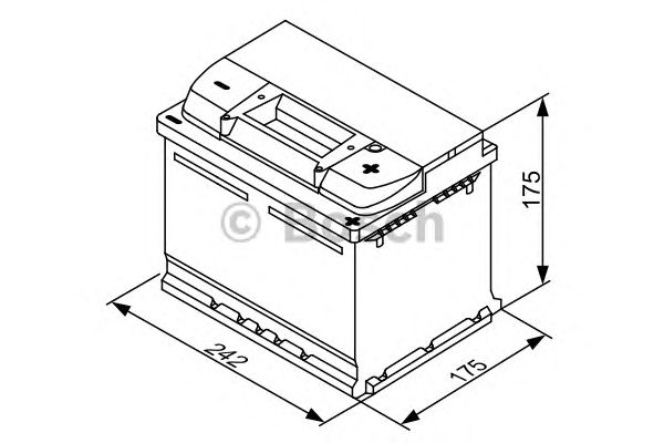 Стартерная аккумуляторная батарея BOSCH 0 092 S30 041 S3