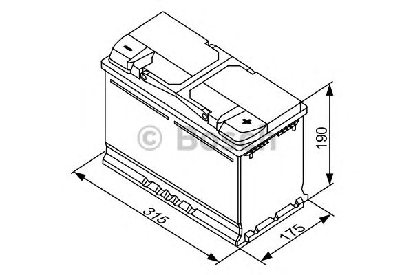 Стартерная аккумуляторная батарея BOSCH 0 092 S40 110 S4