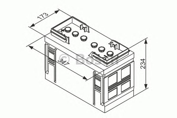 Стартерная аккумуляторная батарея BOSCH 0 092 T30 370 T3