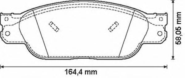 Гальмівні колодки JURID 573023JC