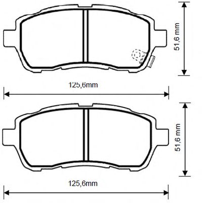 Тормозные колодки JURID 573249JC