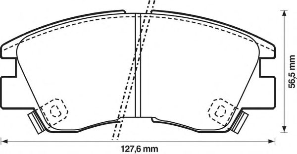 Тормозные колодки BENDIX 572281B