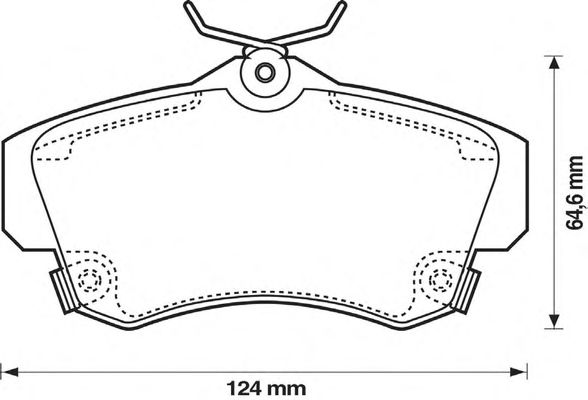 Тормозные колодки BENDIX 573033B
