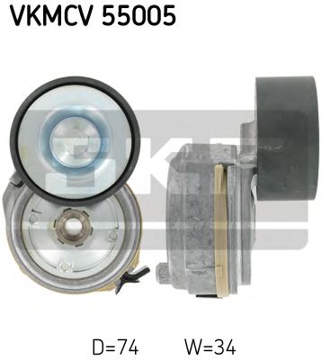 Натяжной ролик поликлинового ремня SKF VKMCV 55005