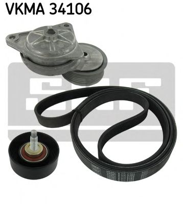 Комплект поликлинового ремня SKF VKMA 34106