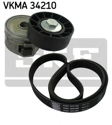 Комплект поликлинового ремня SKF VKMA 34210
