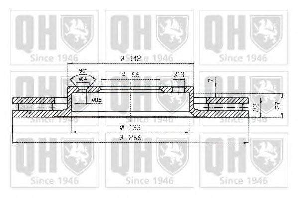 Тормозной диск QUINTON HAZELL BDC5240