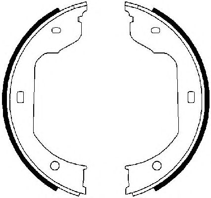 Тормозные колодки ручника FERODO FSB668