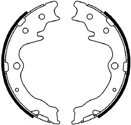 Тормозные колодки ручника FERODO FSB4024
